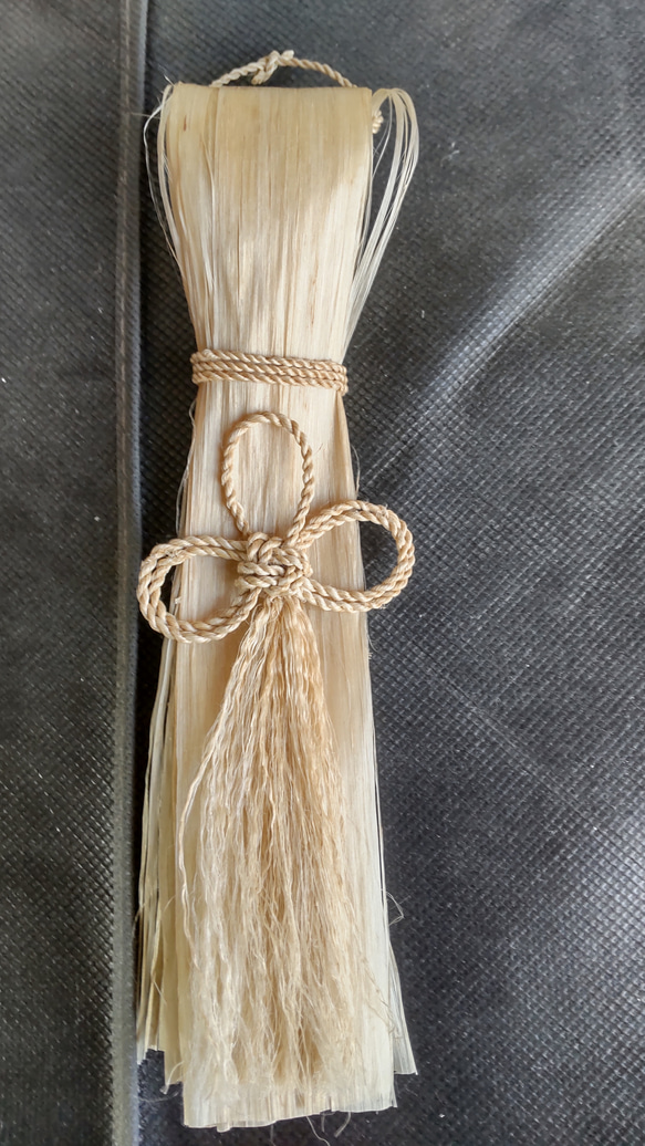 精麻御守 二重叶(かのう)結び その他アート 碧 通販 17637628