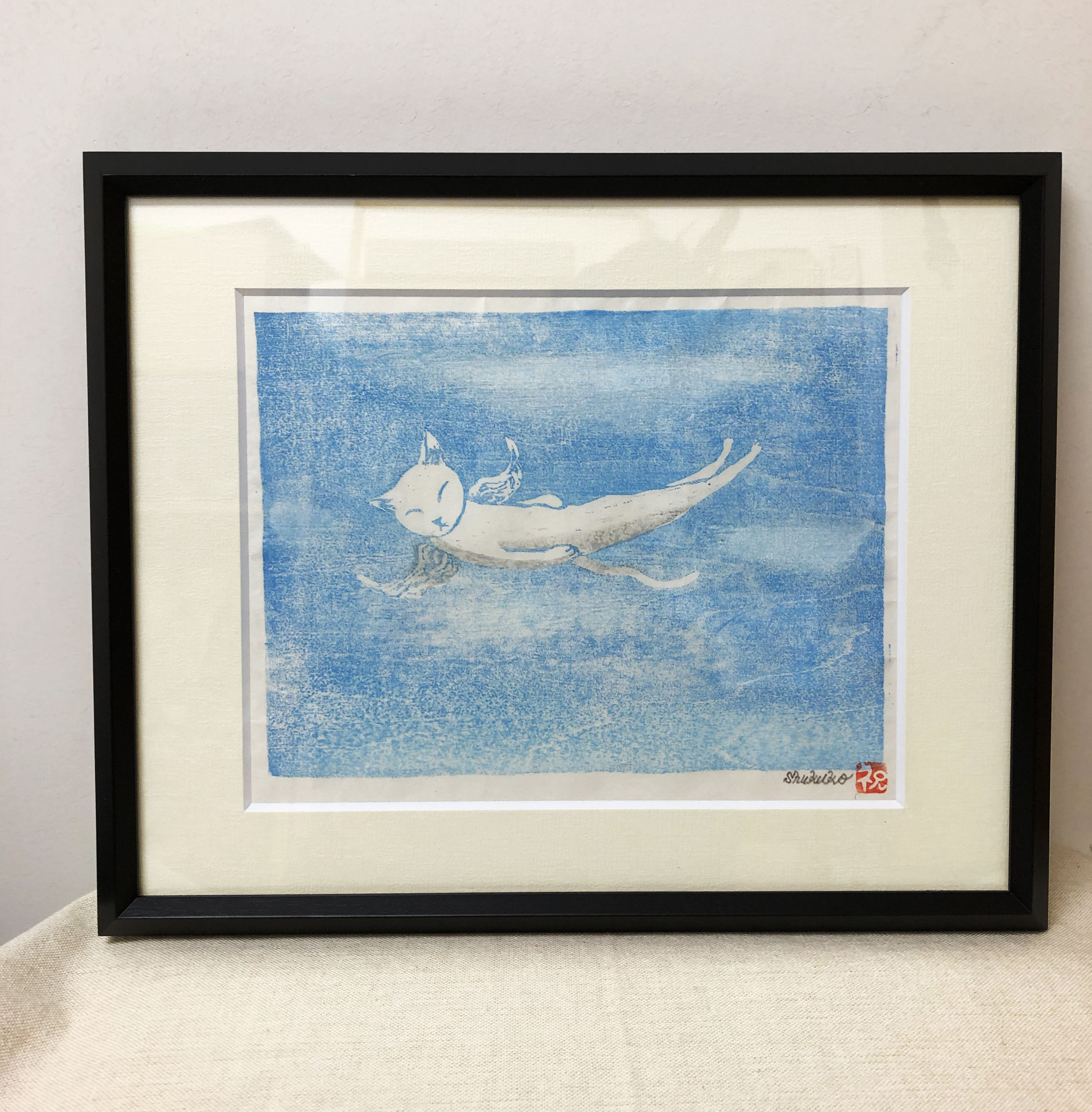 食糧危機と政治的決定 高見沢耳のジクレー版画作品 一点物の版画