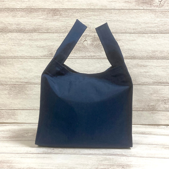 買い誠実 ミニ ナイロン コンビニ エコバッグ・サブ ネイビー バック エコ バッグ