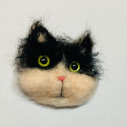 羊毛フェルトの猫シリーズ～手作りピンズ 3枚目の画像