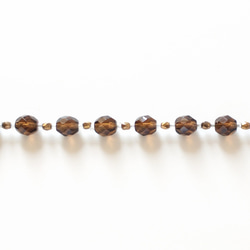 瑞々しい珈琲豆　羽織紐　カフェーイナヤ【茶色】　短め　クリップ式　ショールクリップ　シンプル　合わせやすい　小柄な方向け 3枚目の画像