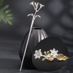 ギボウシのかんざし - 日本の伝統的な美しさとエレガンスを表現する K140 1枚目の画像