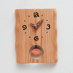置き時計 レッドオーク 黒柿 けやき 木製時計 置時計 掛け時計