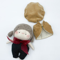 布ドール　ミニチュアぬいぐるみ　バッグチャーム 女子ギフト　北欧デザインハンドメイドおもちゃ　babu-16 12枚目の画像