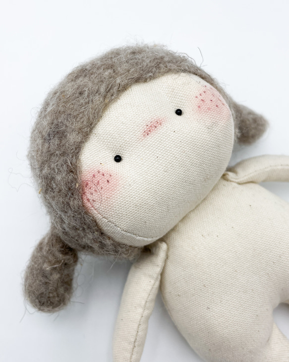 布ドール　ミニチュアぬいぐるみ　バッグチャーム 女子ギフト　北欧デザインハンドメイドおもちゃ　babu-16 11枚目の画像
