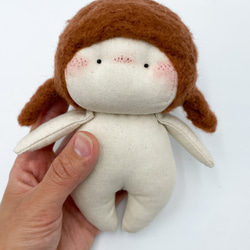 布ドール　ミニチュアぬいぐるみ　バッグチャーム 女子ギフト　北欧デザインハンドメイドおもちゃ　babu-17 11枚目の画像
