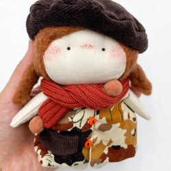布ドール　ミニチュアぬいぐるみ　バッグチャーム 女子ギフト　北欧デザインハンドメイドおもちゃ　babu-17 8枚目の画像