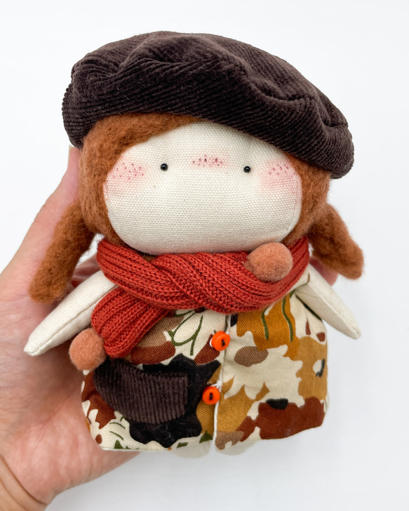布ドール　ミニチュアぬいぐるみ　バッグチャーム 女子ギフト　北欧デザインハンドメイドおもちゃ　babu-17 8枚目の画像