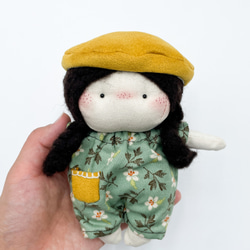 布ドール　ミニチュアぬいぐるみ　バッグチャーム 女子ギフト　北欧デザインハンドメイドおもちゃ　babu-18 7枚目の画像