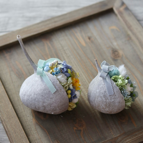 ☆ブッダナッツのペアアレンジ☆幸せを呼ぶ木の実 ドライフラワー  