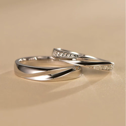 ✨NEW✨ペア　リング【セット】 結婚　指輪　S 925 シルバー　受注製作　リング　カップル 3枚目の画像