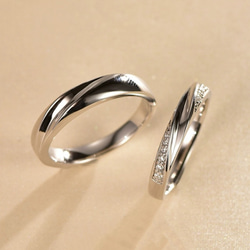 ✨NEW✨ペア　リング【セット】 結婚　指輪　S 925 シルバー　受注製作　リング　カップル 2枚目の画像