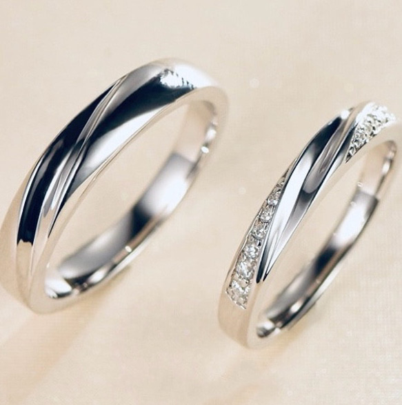 ✨NEW✨ペア リング【セット】 結婚 指輪 S 925 シルバー 受注