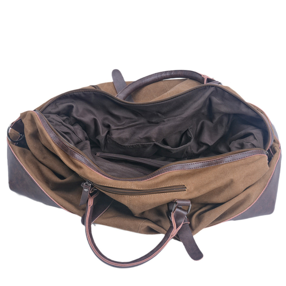 レザーX 帆布・キャンバスボストンバッグ トートバッグ 旅行バッグ カジュアル 通勤 通学 旅行 男女兼用 10枚目の画像