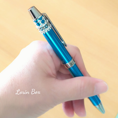 晴れやかブルー2024」ティアラのデコボールペンBlue『クリスタル