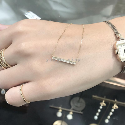 ストレートライン ダイヤモンド ネックレス かわいい 人気 ストレートライン ダイヤモンド ネックレス かわいい 人気