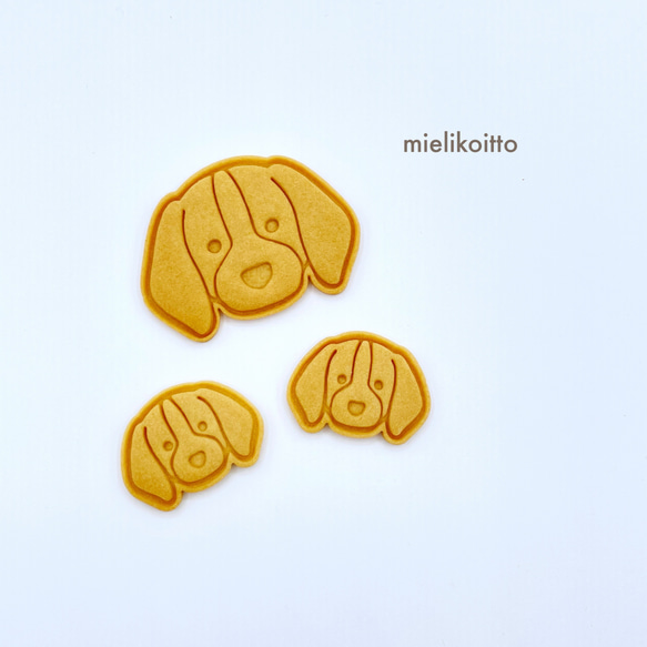 ビーグル【クッキー型・スタンプ型セット】犬 2枚目の画像