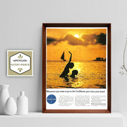 パンナム リゾートビーチ 1960年代 アメリカ ヴィンテージ 広告