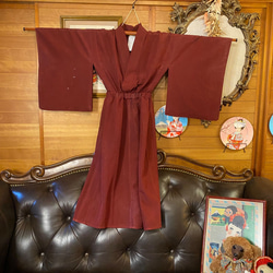 和洋折衷 夏着物リメイク ワンピース ドレス 帯サッシュベルト レトロ 古着 和 モダン SKW-10 5枚目の画像