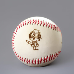 (畢業禮物)雷射雕刻客製化棒球(可客製四個圖和兩段文字) 第3張的照片