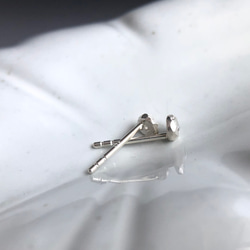 【受注製作】caillou / diamond stud earring ダイアモンドスタッドピアス　（片耳） 3枚目の画像