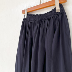丈オーダー可 シルクタロン加工ブロードのギャザースカート ネイビー 大きい 小さいサイズ nunono-63 13枚目の画像