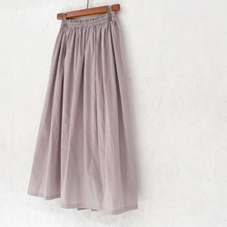 丈オーダー可 シルクタロン加工ブロードのギャザースカート ピンクグレー 大きい 小さいサイズ nunono-63 10枚目の画像