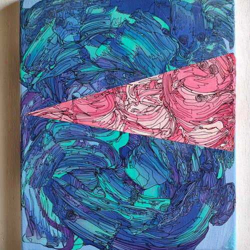 ○原画一点物○インテリアアートパネル 絵画 アヤノハットリ