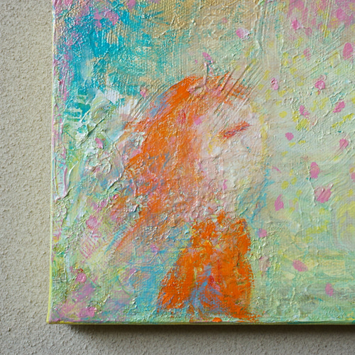 【ハーモニー】絵画 原画 子ども 平和 愛 笑顔 調和 ヒーリングアート 虹 f3499f2fb7a5c3afe7cfd8db02ef2e
