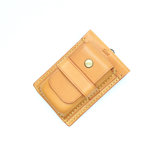 牛ヌメ革・スマートキーとライセンスのケース（手縫い） キーケース