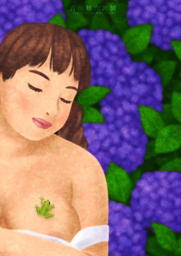 アマガエル&カナヘビ:2点セット／ジクレー版画 雷雲を呼ぶ:2024／ジクレー版画 IQ1941474358(15000円)