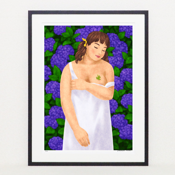 アマガエル&カナヘビ:2点セット／ジクレー版画 雷雲を呼ぶ:2024／ジクレー版画 IQ1941474358(15000円)