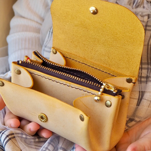 アコーディオンウォレット　ハンドメイド　革財布　レザー　本革　プレゼント　ギフト アコーディオンウォレット ハンドメイド 革財布 レザー 本革