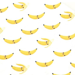 韓国製 果物柄 スマイルバナナ バナナ柄 生地 コットン100％シーチング Smile Banana 2枚目の画像