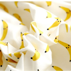 韓国製 果物柄 スマイルバナナ バナナ柄 生地 コットン100％シーチング Smile Banana 3枚目の画像