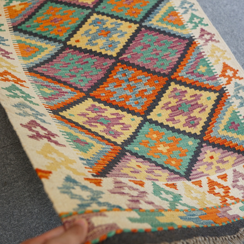 最終価格】超大判/ラベンダーピンクヴィンテージトルコラグ雅姫さんNo.503