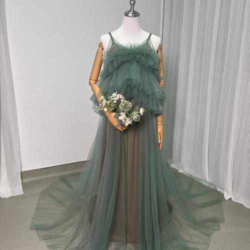 送料無料！パーティードレス ミントグリーンドレス ツーピース  