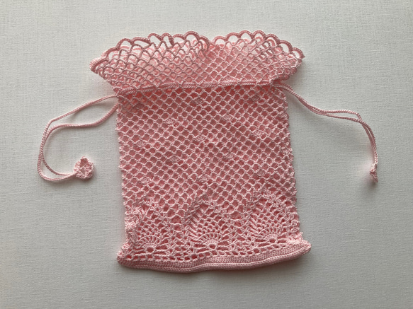 レース編み　パイナップル編みのミニ巾着 人気・おすすめ｜売れ筋商品・話題商品におすすめ コスパ重視 安心配送 スピーディーにお届け