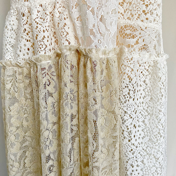 patchwork lace dress 18枚目の画像