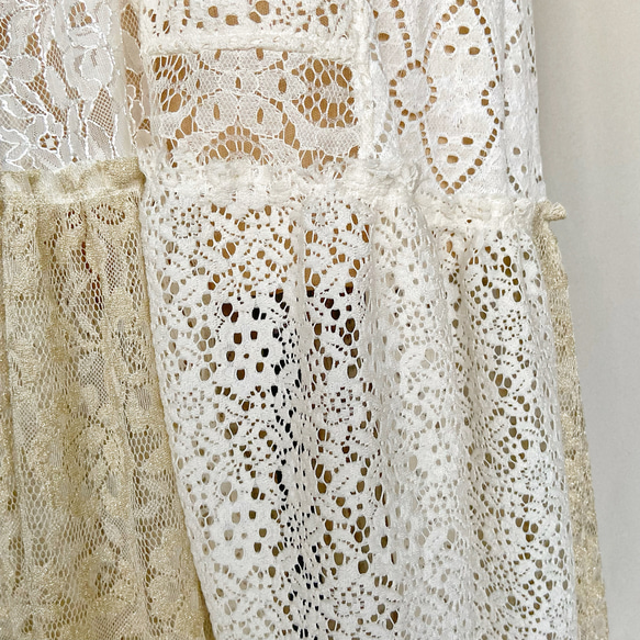 patchwork lace dress 19枚目の画像