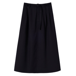 テンセルリネン混紡スカート　ゴムウエストスカート　通勤スカート　紺　S-XL #540 14枚目の画像