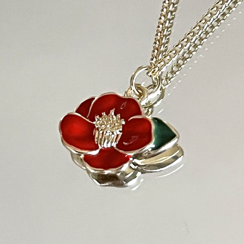 椿のネックレス ネックレス・ペンダント sironekoshop 通販 17640116