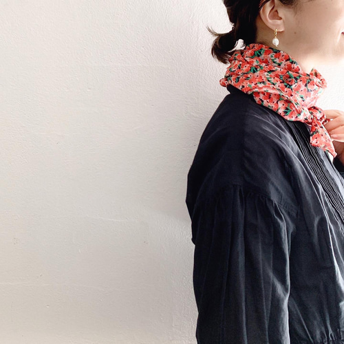 TOOTALヴィンテージスカーフ レッド ボルドー バーガンディー Tootal Scarf Vintage ユニセックス ピュアシルク スカーフ