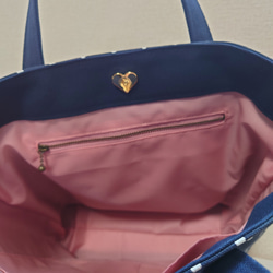 水玉と苺刺繍のトートバッグ 6枚目の画像