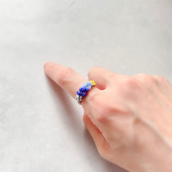 colorful ring ② 316サージカルステンレスリング  サイズフリー 4枚目の画像