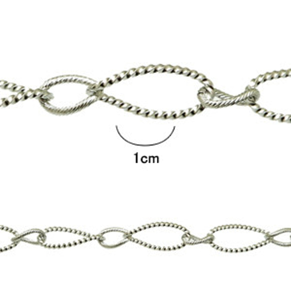 IPK-006-silver-10cm チェーン(シルバー)【約10cm：大3小3】 1枚目の画像