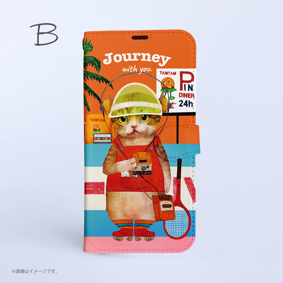 Original手帳型iPhoneケース「Journey with you 80s」 5枚目の画像