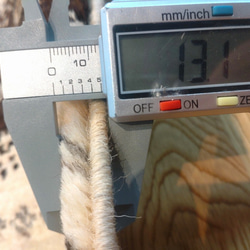 夏は涼しく冬は暖かい　天然無染ラグ　ガゼニラハット　ミニランナー　129x39cm　P231 10枚目の画像