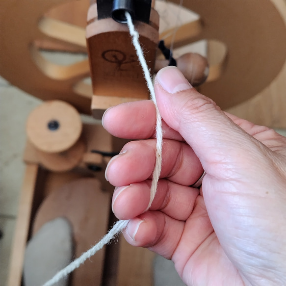 6PLY極太々500g長野県毛糸 紡績糸 送料別 受注製作 2枚目の画像
