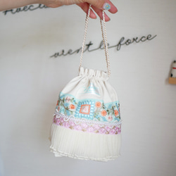 ミナペルホネン▫︎ハンドメイド▫︎巾着bag ミナペルホネン ハンドメイド ミニ巾着 ポーチ 小物入れ ミニバッグ